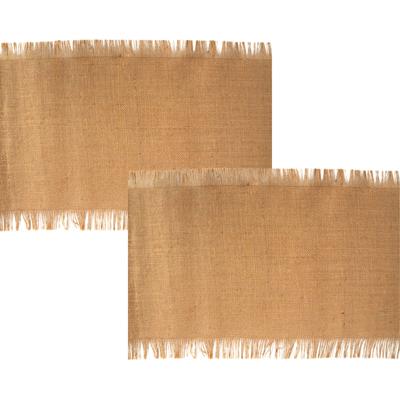 Bruiloft tafelloper - 2x - jute - 29 x 500 cm - beige - Boho/natural feestversiering