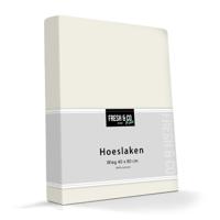 Kinder hoeslaken - stretch - Creme - 70x140 cm - Creme - Fresh and Co Kids - Dekbed-Discounter.nl
