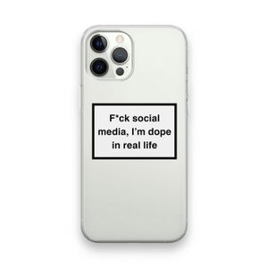 I'm dope: iPhone 12 Pro Transparant Hoesje