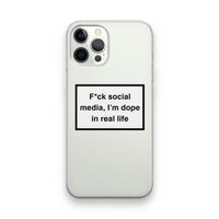I'm dope: iPhone 12 Pro Transparant Hoesje