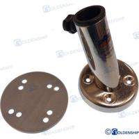 Astas de bandera y bases GS73311 - BASE INCLINADA ACERO INOX