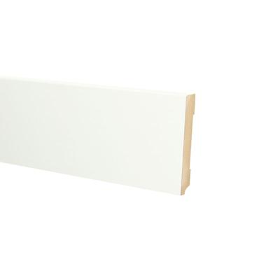 MDF Moderne plint 90x18 voorgelakt RAL9016 - lengte 240cm