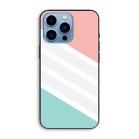 Strepen pastel: iPhone 13 Pro Max Biologisch afbreekbaar hoesje
