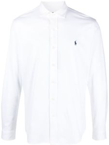 Polo Ralph Lauren chemise à motif Polo Pony brodé - Blanc