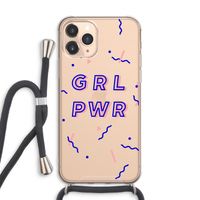 GRL PWR: iPhone 11 Pro Max Transparant Hoesje met koord