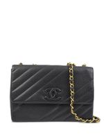 CHANEL Pre-Owned sac porté épaule Jumbo Straight Flap (1995) - Noir