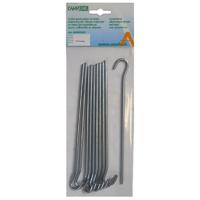 Campking 10x aluminium grondpen open 24cm