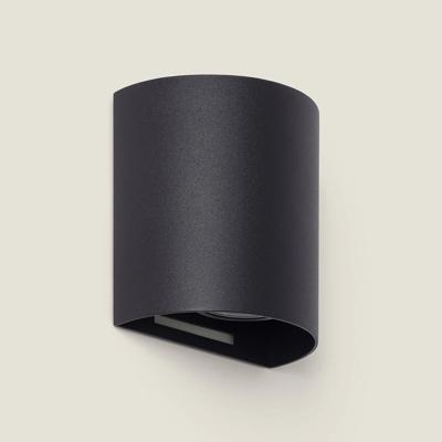 Wandlamp goud &apos;Xenia&apos; glad led lamp downlighter metaal gu10 led 10 cm