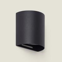 Wandlamp goud &apos;Xenia&apos; glad led lamp downlighter metaal gu10 led 10 cm