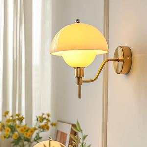 Paddestoel Wandlamp In Crème Kleur