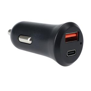 Autolader - USB C - USB A - geschikt voor in de auto - universeel - Laat al je mobiele apparatuur op