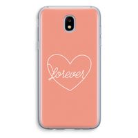 Forever heart: Samsung Galaxy J5 (2017) Transparant Hoesje