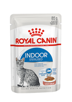 Royal Canin Indoor Sterilised in Gravy (saus) natvoer kattenvoer zakjes 12x85g - thumbnail