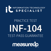 Pearson Practice Test INF-104 Information Technology Specialist Cloud Computing