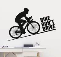 Muursticker Bike don't drive