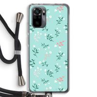 Small white flowers: Xiaomi Redmi Note 10 Pro Transparant Hoesje met koord
