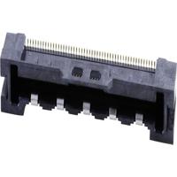 Molex 501786-5091 Female header, inbouw (standaard) Totaal aantal polen: 50 Rastermaat: 0.5 mm Inhoud: 1 stuk(s) Tape on Mini reel