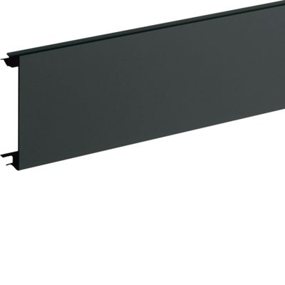 Deksel voor wandgoot zwart 65x100 mm, Tehalit RAL 9011 -grafietzwart prijs per meter