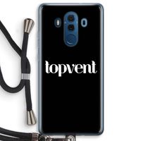 Topvent Zwart: Huawei Mate 10 Pro Transparant Hoesje met koord