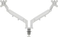 Leitz Ergo ruimtebesparende monitorarm, dubbel, lichtgrijs