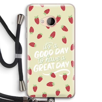 Don't forget to have a great day: HTC U Play Transparant Hoesje met koord