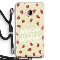 Don't forget to have a great day: HTC U Play Transparant Hoesje met koord