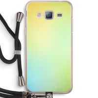 Minty mist pastel: Samsung Galaxy J3 (2016) Transparant Hoesje met koord Minty mist pastel: Samsung Galaxy J3 (2016) Transparant Hoesje met koord
