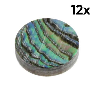 Allparts LT-0474-081 Fingerboard Inlay Dots 6mm Abalone (12 Stuks)
