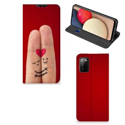 Samsung Galaxy M02s | A02s Hippe | Standcase | Liefde - Origineel Romantisch Cadeau