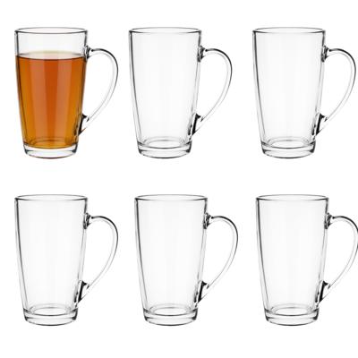 Glasmark Theeglazen Ceylon - 6x stuks - koffie glazen - transparant glas - 390 ml