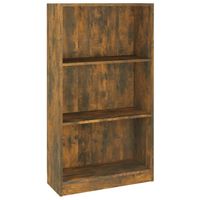 vidaXL Boekenkast 60x24x109 cm bewerkt hout gerookt eikenkleurig