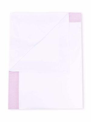 Il Gufo couverture à bords rayés - Blanc