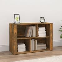 Dressoir 80x30x54 cm bewerkt hout gerookt eikenkleurig