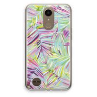 Tropical Palms Blue: LG K10 (2017) Transparant Hoesje