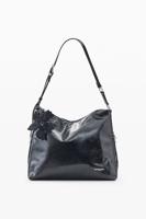 grote tas in leerlook - BLACK - U