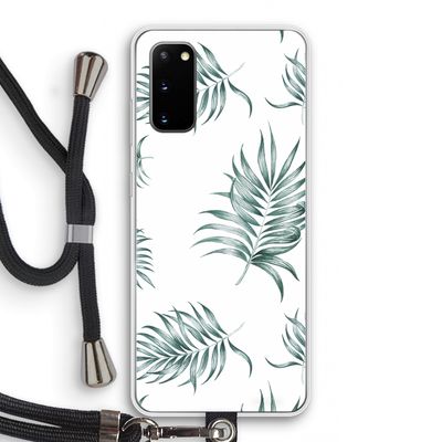Simple leaves: Samsung Galaxy S20 Transparant Hoesje met koord