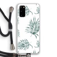 Simple leaves: Samsung Galaxy S20 Transparant Hoesje met koord