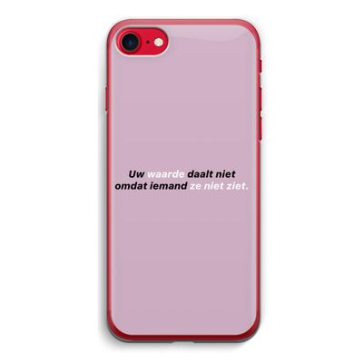 uw waarde daalt niet: iPhone SE 2020 Transparant Hoesje