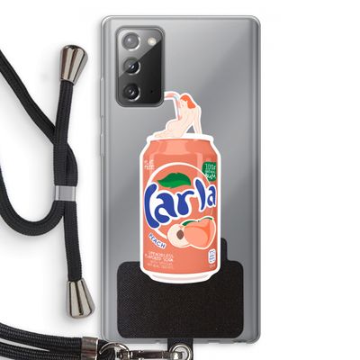 S(peach)less: Samsung Galaxy Note 20 / Note 20 5G Transparant Hoesje met koord