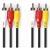 Nedis CVGP24300BK50 videokabel 3x RCA male - 3x RCA male 5m Nedis CVGP24300BK50 videokabel 3x RCA male - 3x RCA male 5m