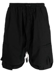 Boris Bidjan Saberi short sarouel à lien de resserrage - Noir