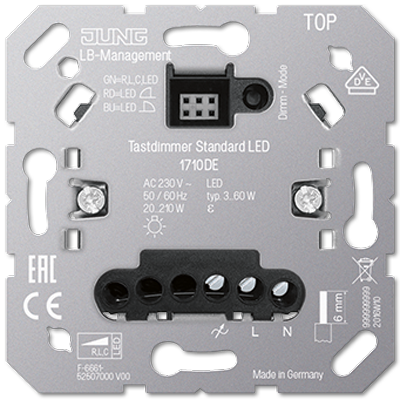 LED tastdimmer standaard Jung 1710DE