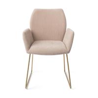 Jesper Home Misaki eetkamerstoel Sand Strand slide gold