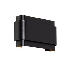 QAZQA Industriële wandlamp zwart 2-lichts - Coen