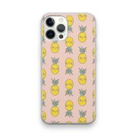 Ananas: iPhone 12 Pro Max Transparant Hoesje