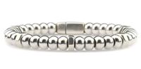 Qoss Bruine Armband Giel Zilver