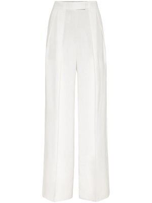 Brunello Cucinelli pantalon de tailleur à coupe ample - Blanc