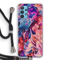 Pink Orchard: Samsung Galaxy A32 4G Transparant Hoesje met koord
