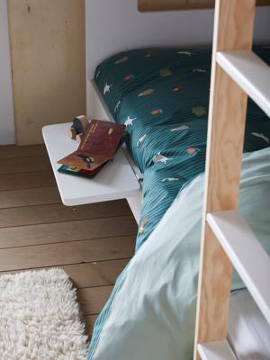 Bedplankje om op te hangen wit