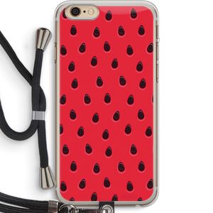 Watermelon: iPhone 6 PLUS / 6S PLUS Transparant Hoesje met koord